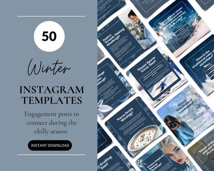 Winter-themed Social Media Posts
