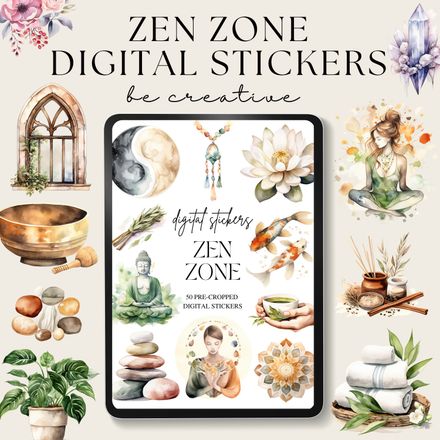 Zen Zone Digital Stickers