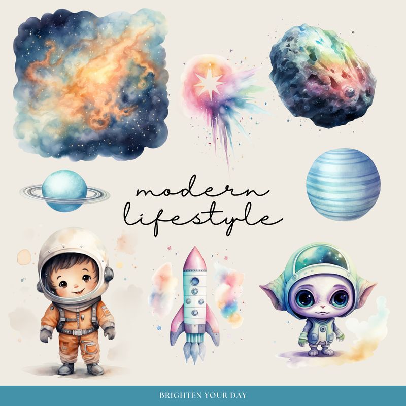  Outer Space Stickers