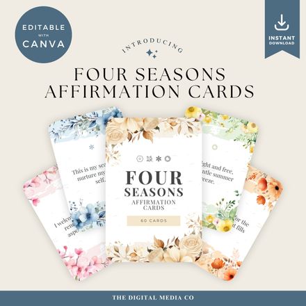 Four Seasons Affirmation Cards