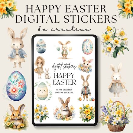 Happy Easter Stickers