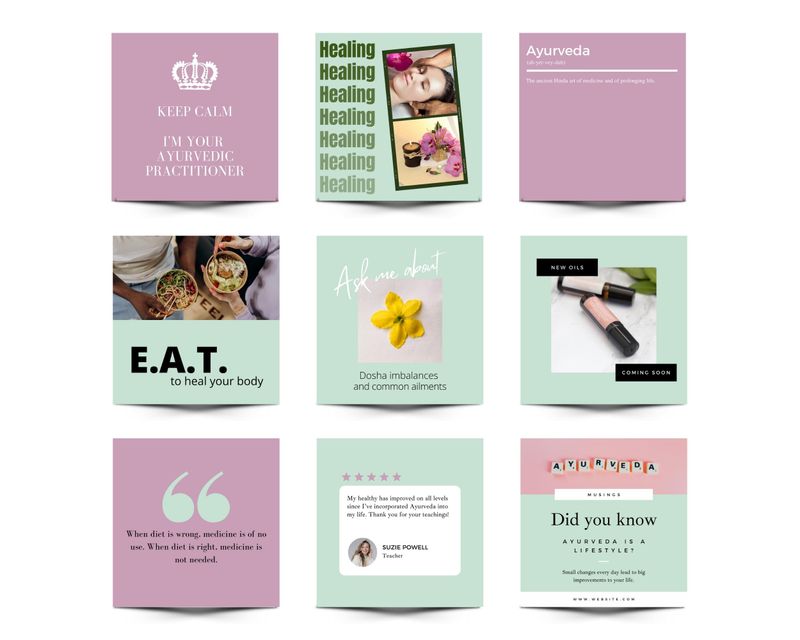 Ayurveda Social Media Posts