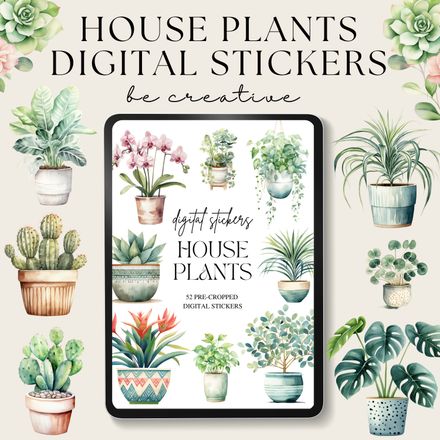 House Plant Digital Stickers