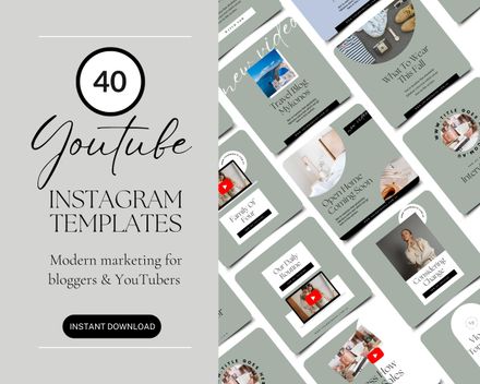 Youtube Instagram Templates