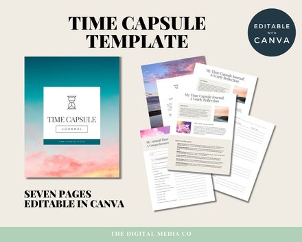 Time Capsule Journal Template