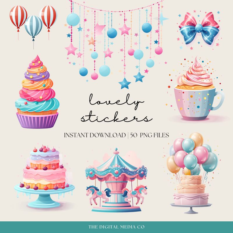 Birthday Celebration Stickers