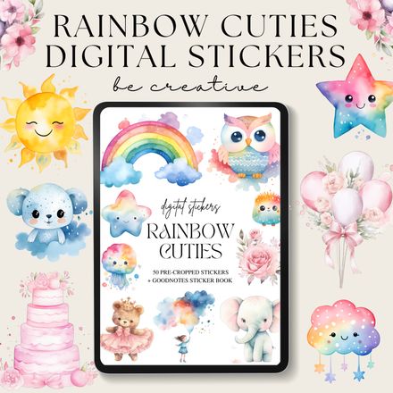 Rainbow Cuties Stickers