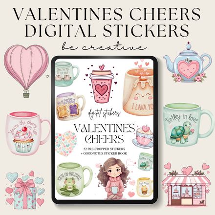 Valentines Cheers Stickers
