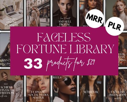 The PLR Faceless Fortune Library