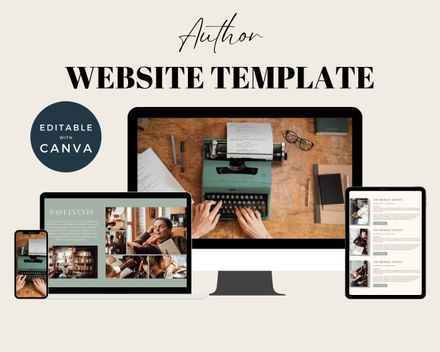 Canva Website for Authors
