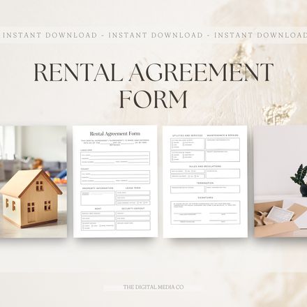 Editable Rental Agreement Form Template