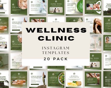 Wellness Clinic Instagram Templates