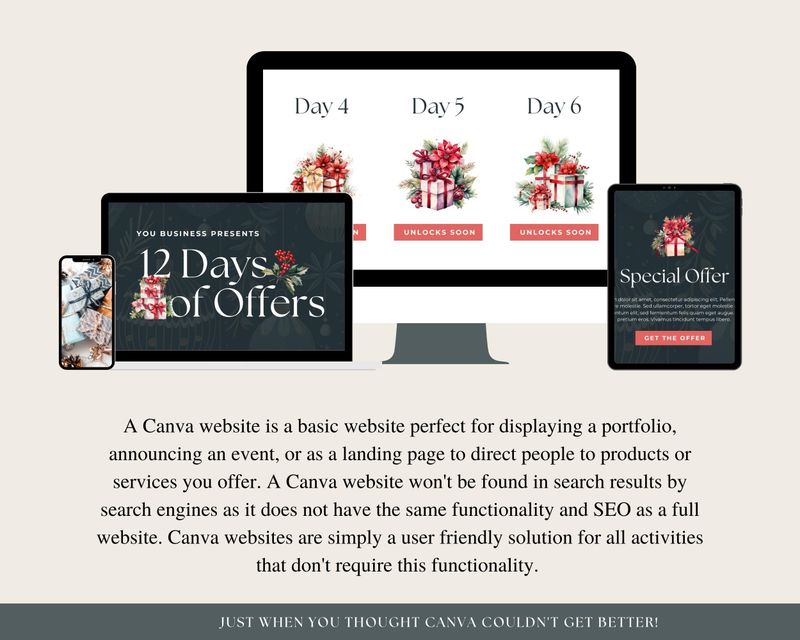  Countdown to Christmas Canva Website