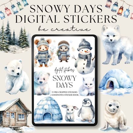 Snowy Days Stickers