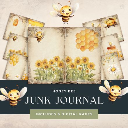 Honey Bee Junk Journal bundle