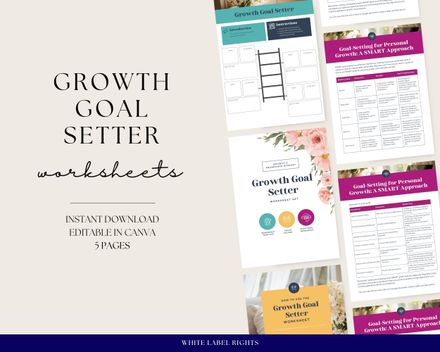 Growth Goal Setter Worksheets