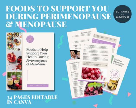 Foods To Help During Perimenopause and Menopause template