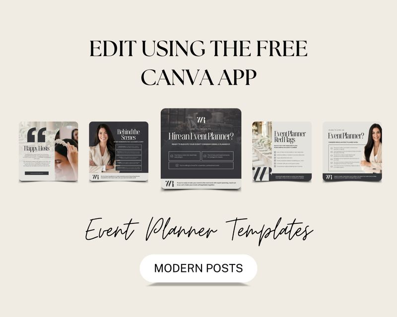 Event Planner Instagram Template Pack