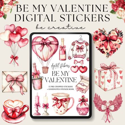 Be My Valentine Stickers