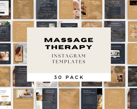 30 Massage Therapy Social Media Posts