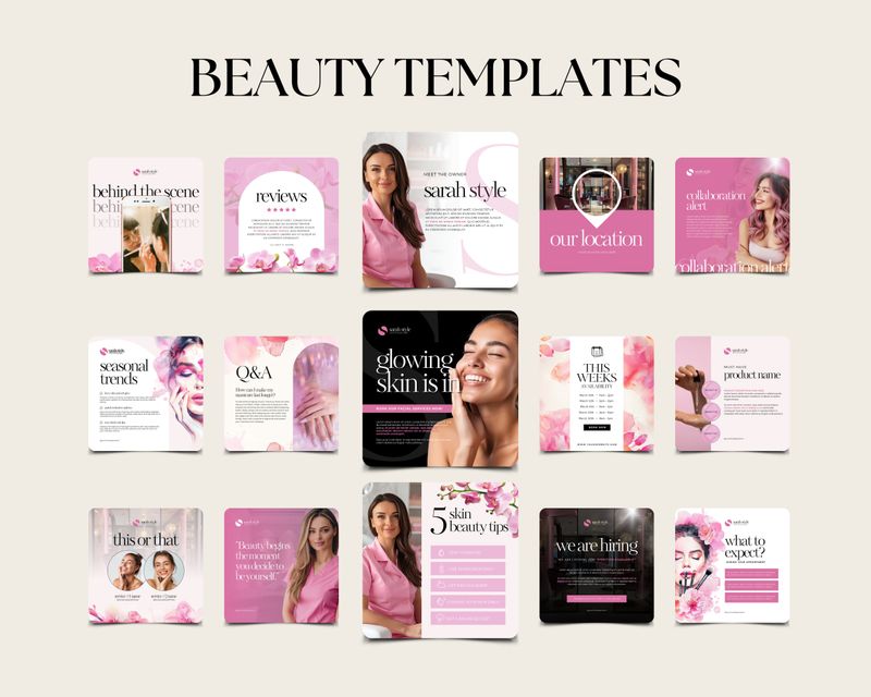 Beauty Industry Instagram Templates