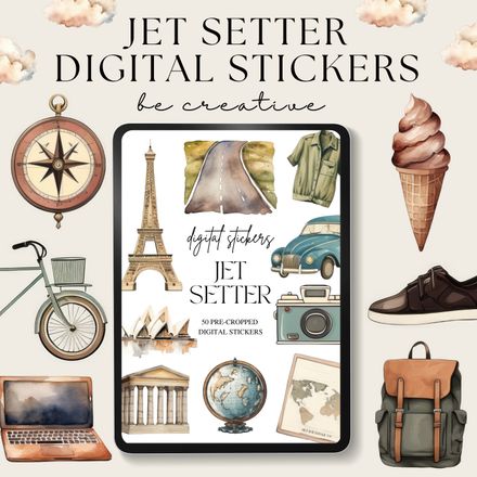 Jet Setter Stickers