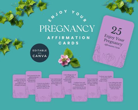 Enjoy Your Pregnancy Affirmation Cards