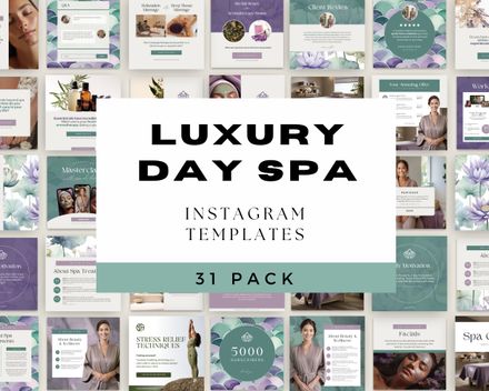 Luxury Day Spa Instagram Templates