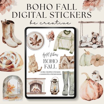 Boho Fall Stickers