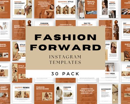 Beige Fashion Instagram Template Pack