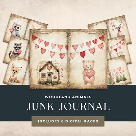 Woodland Animals Junk Journal