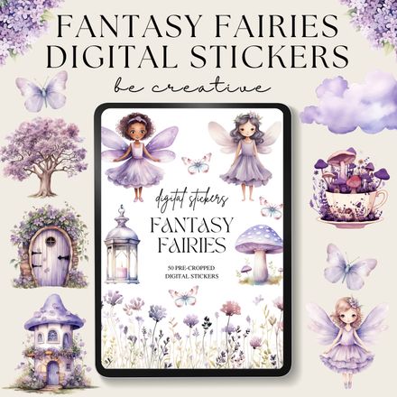  Fantasy Fairy Digital Stickers