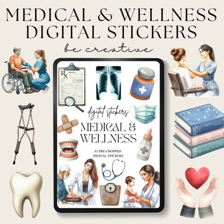  Medical and Wellness Stickers