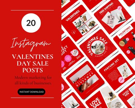 Valentines Day Ecommerce Social Media Posts 