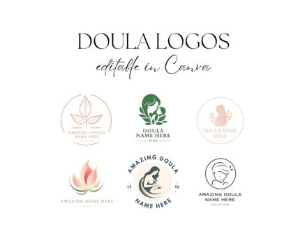 Doula Logo Editable In Canva