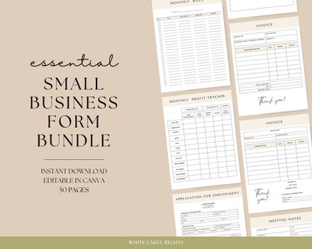 Bundle of 50 business templates