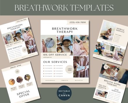 Breathwork Therapy Flyer