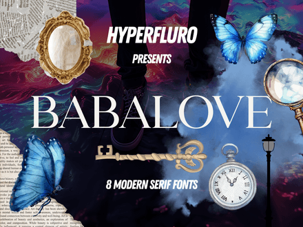 Babalove (8 Serif Fonts)