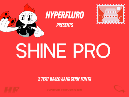 Shine Pro (4 Fonts)