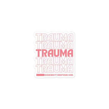 Trauma sticker