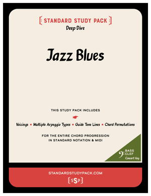 Jazz Blues, Bass Clef, Concert F