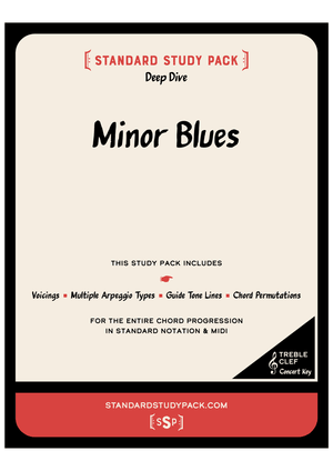 Minor Blues, Treble Clef, Concert Cmin