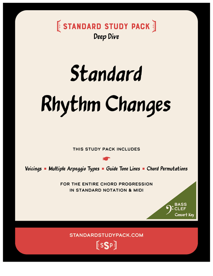 Standard Rhythm Changes, Bass Clef, Concert Bb