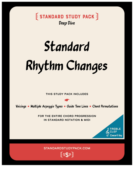 Standard Rhythm Changes, Treble Clef, Concert Bb