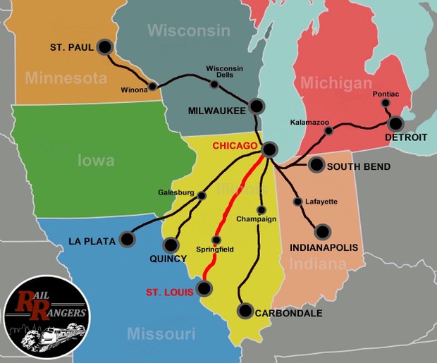 Midwest Rail Rangers Podcast: St. Louis, MO to Chicago, IL (NORTHBOUND)