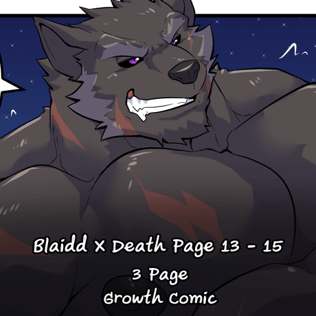 Growth comic "Blaidd X Death" Page 13 - 15