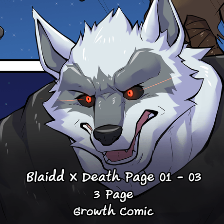 Growth comic &quot;Blaidd X Death&quot; Page 01 - 03