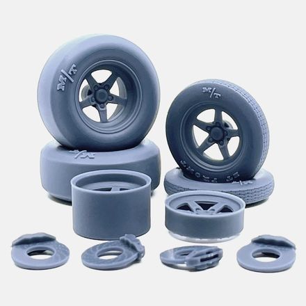 1/18 Resin, 15x5 &amp; 15x10 Weld S71 Wheels, Mickey Thompson Tires
