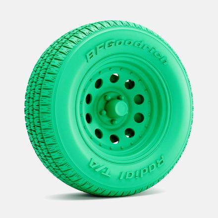 1/24 Scale, 15x8 Gold Nugget Wheel, BFGoodrich Radial T/A Tire