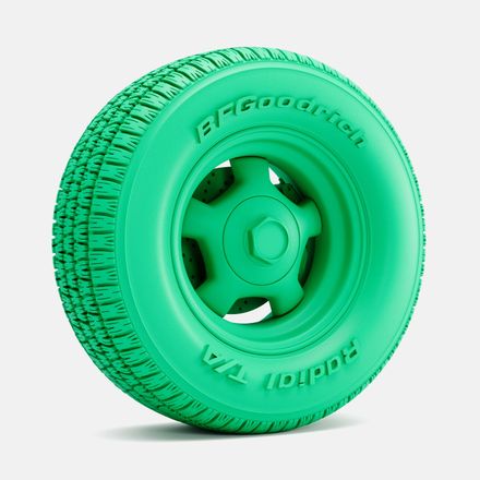 1/24 Scale, 15x8 American Racing Hammer Wheel, BFGoodrich Radial T/A Tire